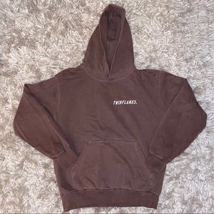 Twin Flames Brown Hoodie